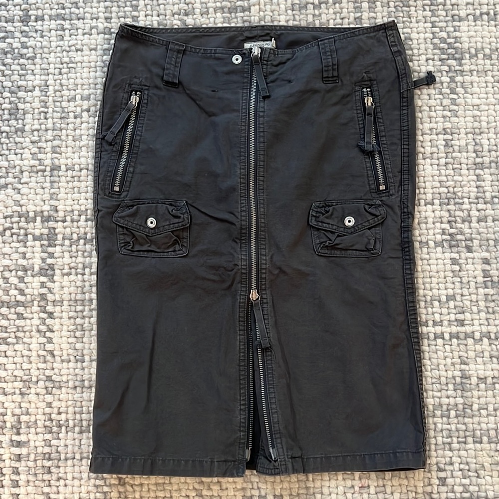 steel gray cotton skirt by J.Lindeberg with great details